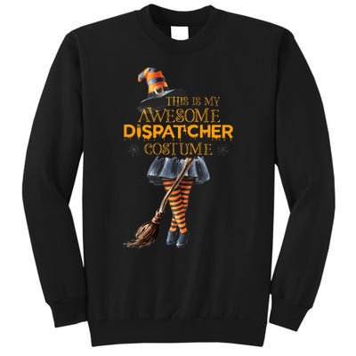 This Is My Halloween Dispatcher 911 Costume Women Dispatch Tall Sweatshirt