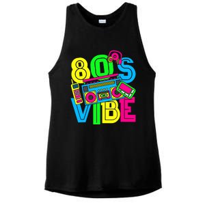 This Is My 80S Vibe 1980s Fashion 80s 90s Outfit Party Ladies PosiCharge Tri-Blend Wicking Tank