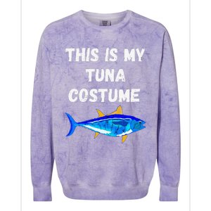 This Is My Tuna Costume Bluefin Tuna Fish Fishing Colorblast Crewneck Sweatshirt