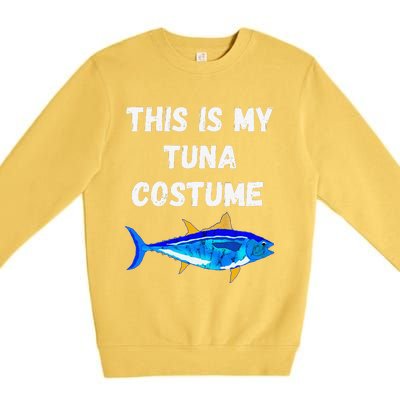 This Is My Tuna Costume Bluefin Tuna Fish Fishing Premium Crewneck Sweatshirt