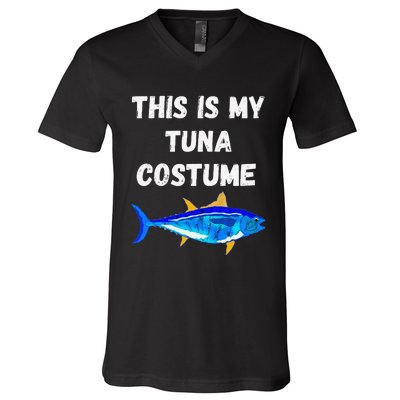 This Is My Tuna Costume Bluefin Tuna Fish Fishing V-Neck T-Shirt