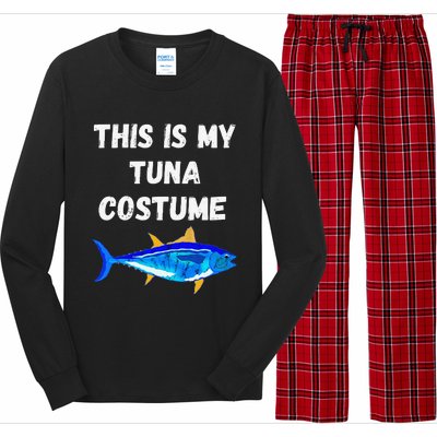 This Is My Tuna Costume Bluefin Tuna Fish Fishing Long Sleeve Pajama Set