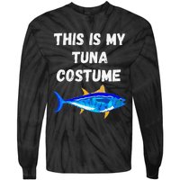 This Is My Tuna Costume Bluefin Tuna Fish Fishing Tie-Dye Long Sleeve Shirt