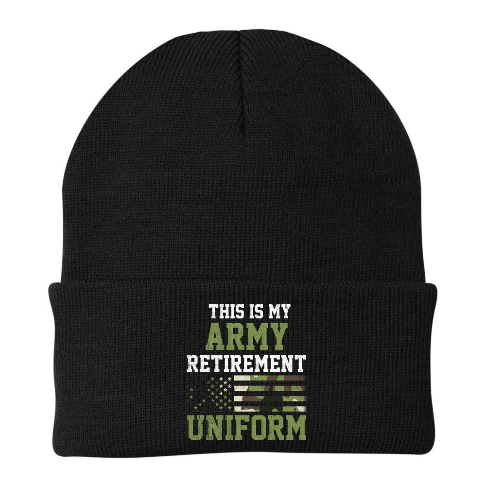 This Is My Army Retirement Uniform Beanie
