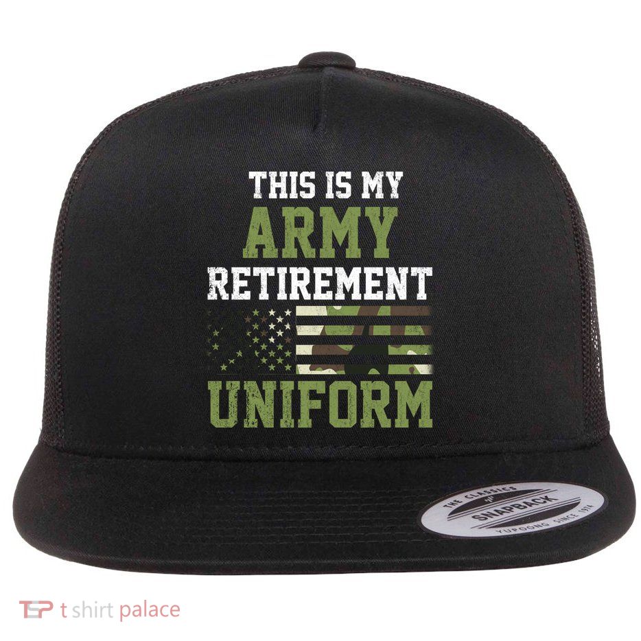 This Is My Army Retirement Uniform Flatbill Hat