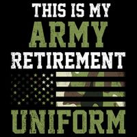 This Is My Army Retirement Uniform 16 in Basic Backpack