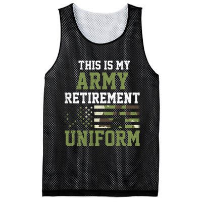 This Is My Army Retirement Uniform Mesh Reversible Basketball Jersey Tank