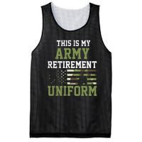 This Is My Army Retirement Uniform Mesh Reversible Basketball Jersey Tank