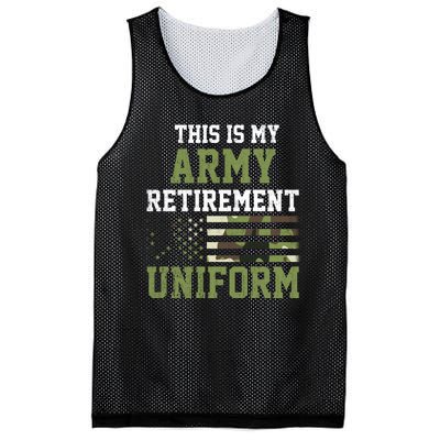 This Is My Army Retirement Uniform Mesh Reversible Basketball Jersey Tank