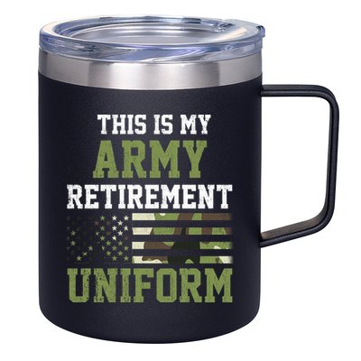 This Is My Army Retirement Uniform 12oz Stainless Steel Coffee Mug