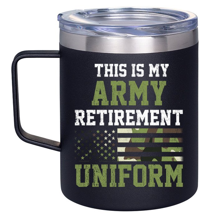 This Is My Army Retirement Uniform 12oz Stainless Steel Coffee Mug