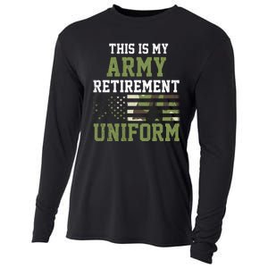 This Is My Army Retirement Uniform Cooling Performance Long Sleeve Crew