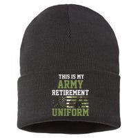 This Is My Army Retirement Uniform Sustainable Knit Beanie