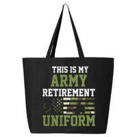 This Is My Army Retirement Uniform 25L Jumbo Tote
