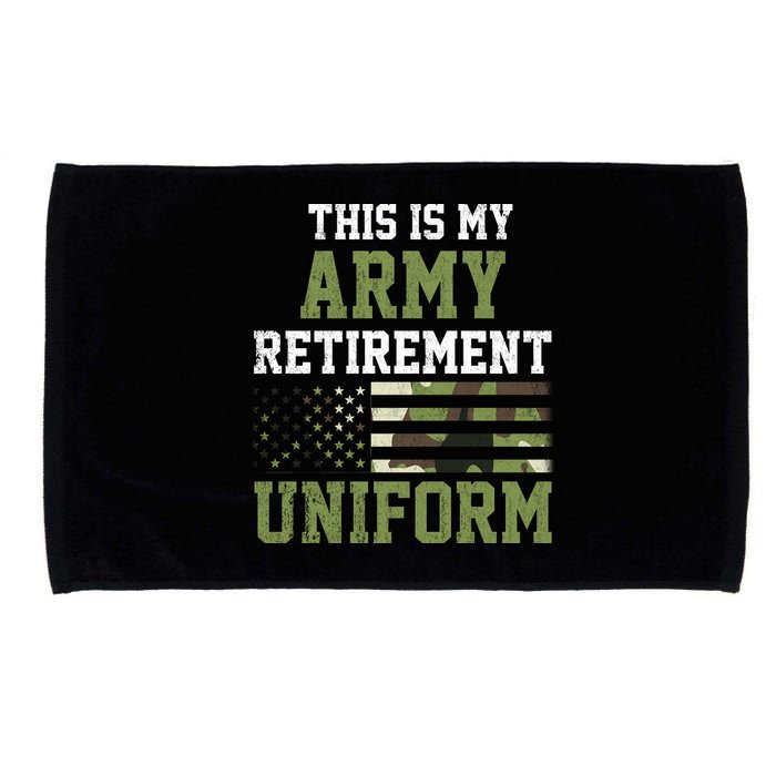 This Is My Army Retirement Uniform Microfiber Hand Towel