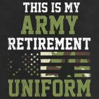 This Is My Army Retirement Uniform Microfiber Hand Towel