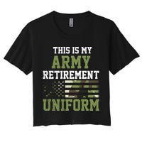 This Is My Army Retirement Uniform Crop Top