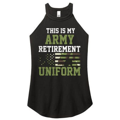 This Is My Army Retirement Uniform Women's Perfect Tri Rocker Tank