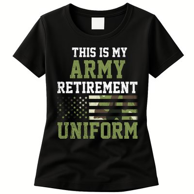 This Is My Army Retirement Uniform Womens T-Shirt