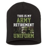 This Is My Army Retirement Uniform Short Acrylic Beanie