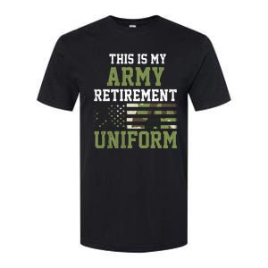 This Is My Army Retirement Uniform Softstyle CVC T-Shirt