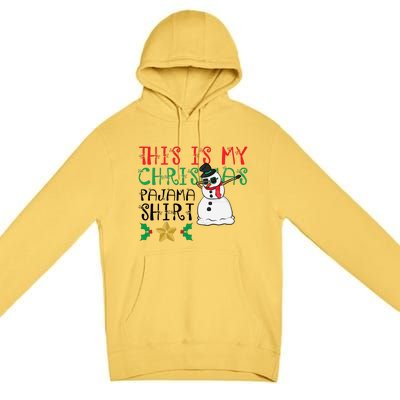 This Is My Christmas Pajama Holiday Premium Pullover Hoodie