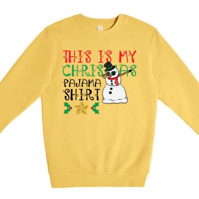 This Is My Christmas Pajama Holiday Premium Crewneck Sweatshirt