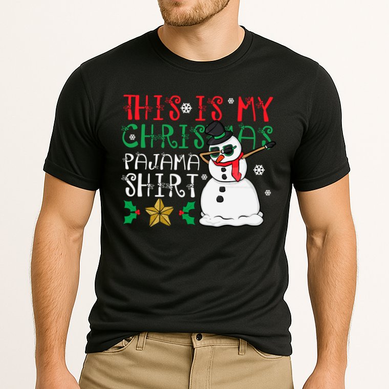 This Is My Christmas Pajama Holiday Cooling Performance Crew T-Shirt