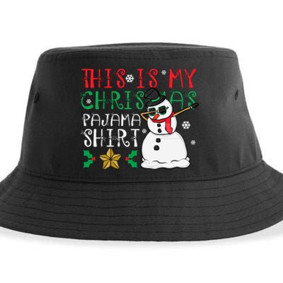 This Is My Christmas Pajama Holiday Sustainable Bucket Hat