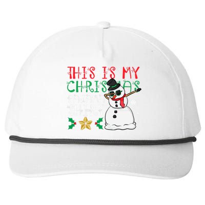 This Is My Christmas Pajama Holiday Snapback Five-Panel Rope Hat