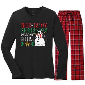 This Is My Christmas Pajama Holiday Women's Long Sleeve Flannel Pajama Set 