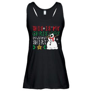 This Is My Christmas Pajama Holiday Ladies Essential Flowy Tank