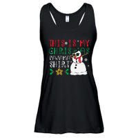 This Is My Christmas Pajama Holiday Ladies Essential Flowy Tank