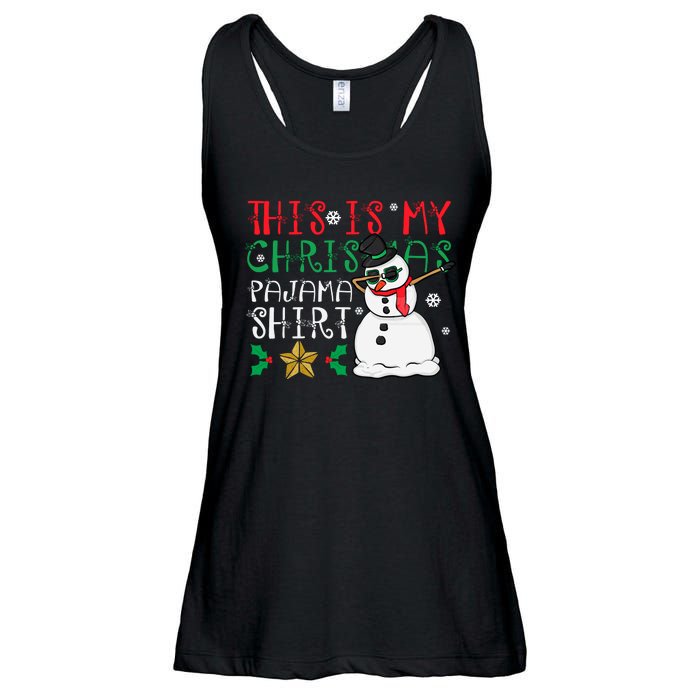 This Is My Christmas Pajama Holiday Ladies Essential Flowy Tank