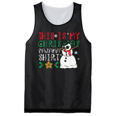 This Is My Christmas Pajama Holiday Mesh Reversible Basketball Jersey Tank