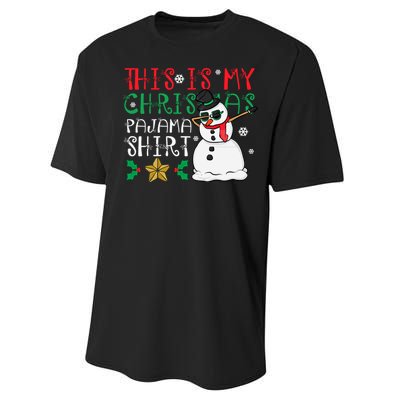 This Is My Christmas Pajama Holiday Performance Sprint T-Shirt