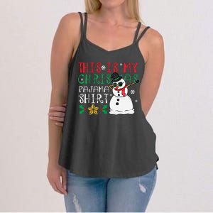 This Is My Christmas Pajama Holiday Women's Strappy Tank