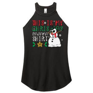 This Is My Christmas Pajama Holiday Women's Perfect Tri Rocker Tank