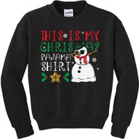 This Is My Christmas Pajama Holiday Kids Sweatshirt