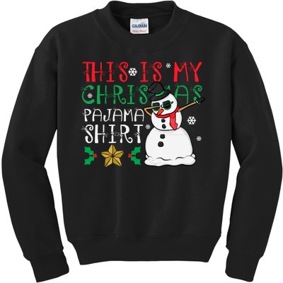 This Is My Christmas Pajama Holiday Kids Sweatshirt