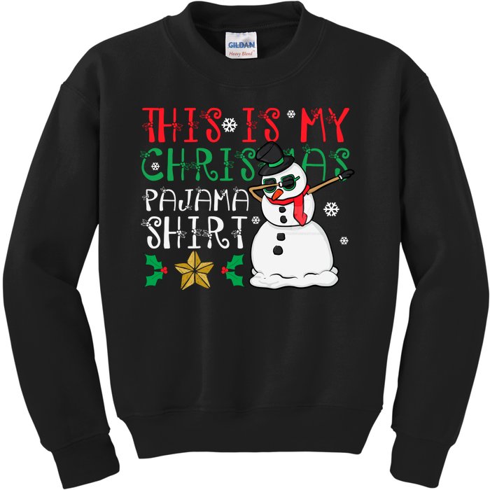 This Is My Christmas Pajama Holiday Kids Sweatshirt