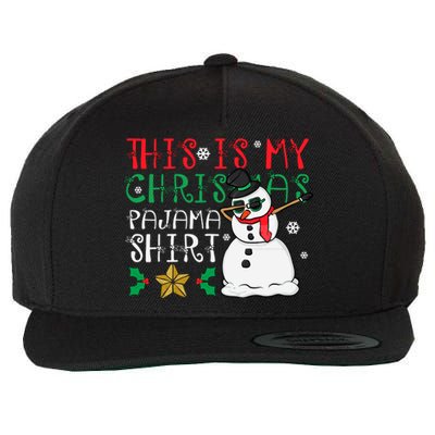 This Is My Christmas Pajama Holiday Wool Snapback Cap