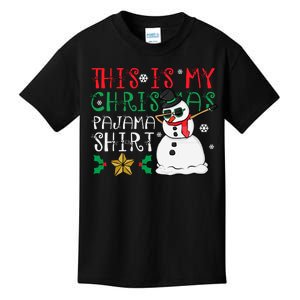 This Is My Christmas Pajama Holiday Kids T-Shirt