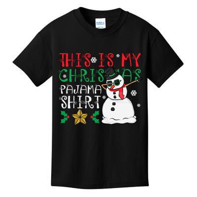 This Is My Christmas Pajama Holiday Kids T-Shirt