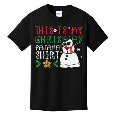 This Is My Christmas Pajama Holiday Kids T-Shirt