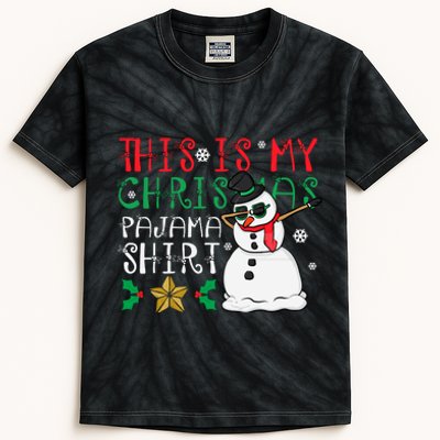 This Is My Christmas Pajama Holiday Kids Tie-Dye T-Shirt