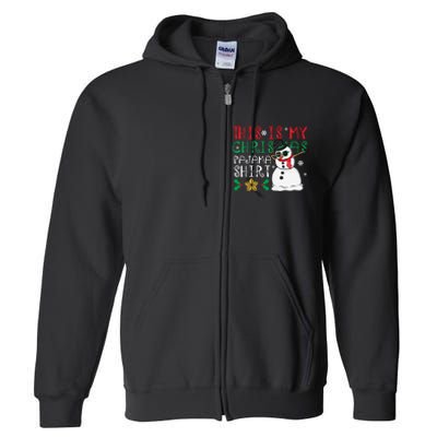 This Is My Christmas Pajama Holiday Full Zip Hoodie