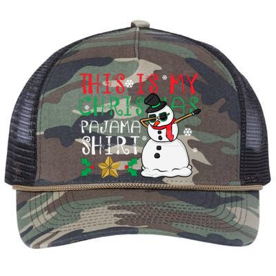 This Is My Christmas Pajama Holiday Retro Rope Trucker Hat Cap