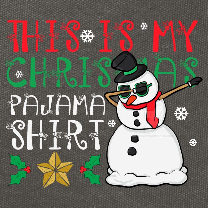 This Is My Christmas Pajama Holiday Cotton Canvas Backpack