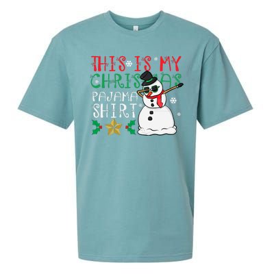 This Is My Christmas Pajama Holiday Sueded Cloud Jersey T-Shirt